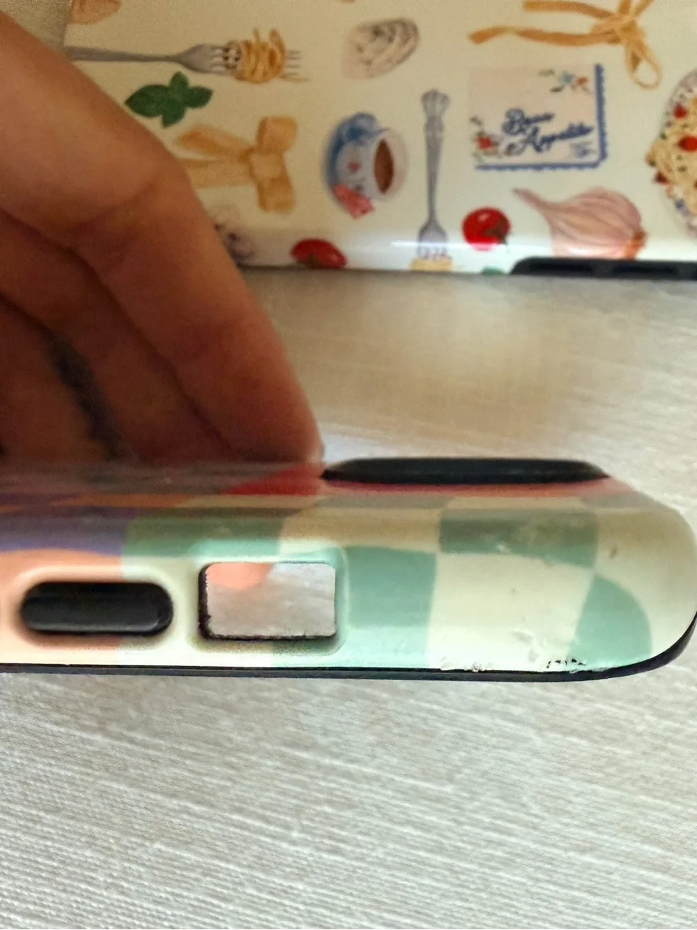 Bundle of 2 iPhone 15 Hybrid Hard Shell Cases, Bon Appetit Amalfi Coast and Rain